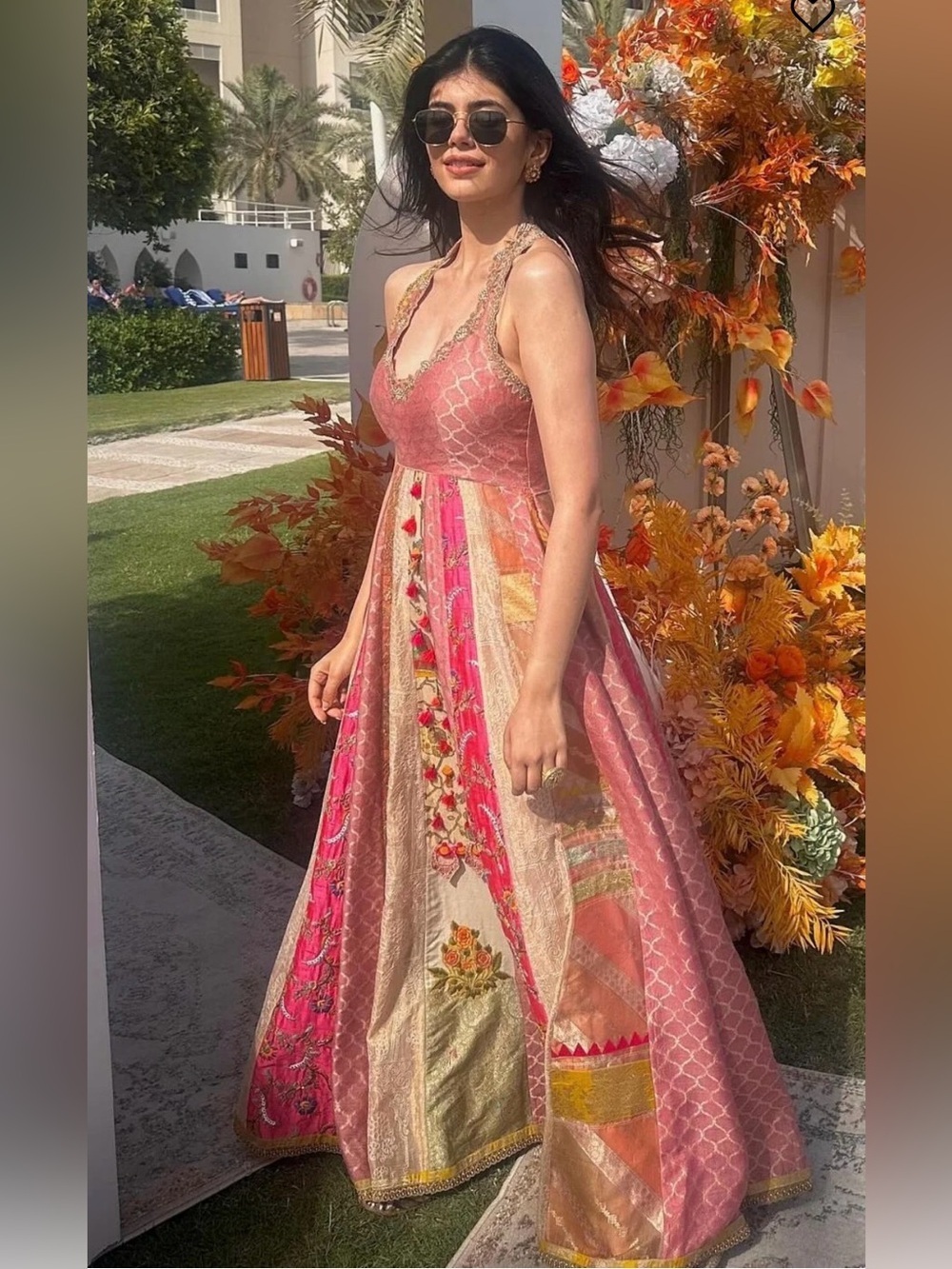Pink Printed Halter Maxi Dress - Feminine Summer Gown